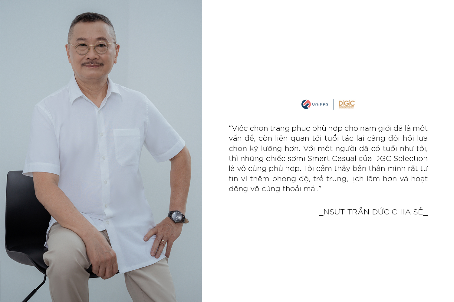 DGC SELECTION RA MẮT DÒNG SẢN PHẨM SƠMI SMART CASUAL DÀNH CHO NGƯỜI TRUNG TUỔI